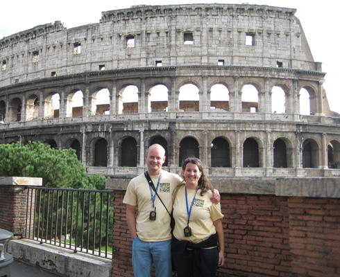 John & Becky Thomton in Rome